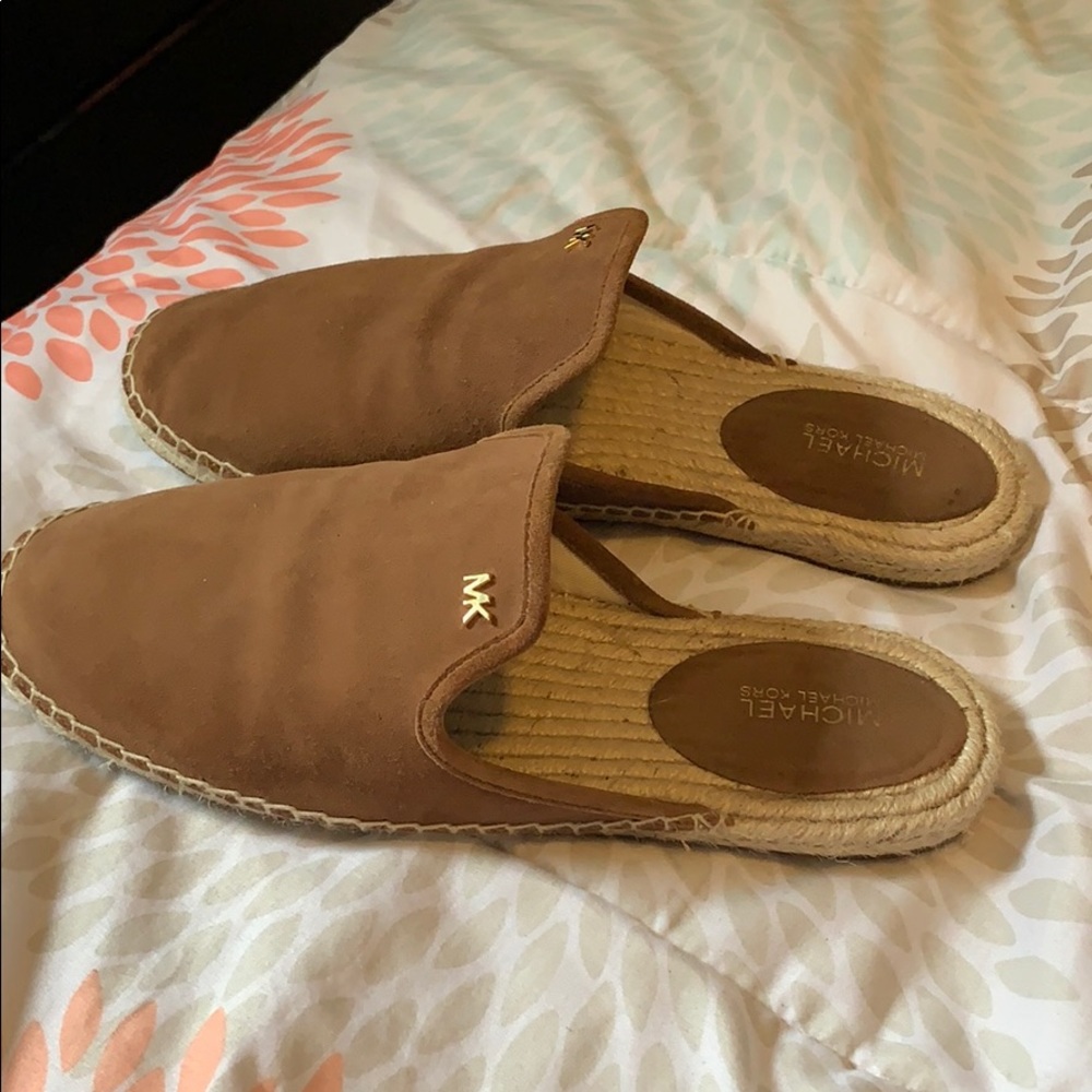 Michael Kors Brown Suede Slides